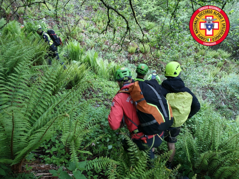 Soccorso Alpino zona impervia Val Malgina