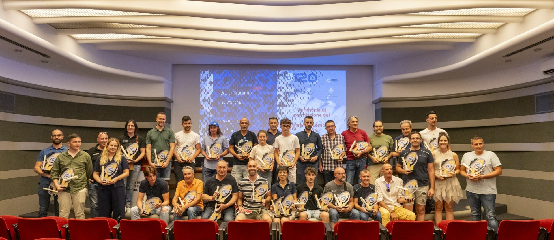 ACI foto di gruppo di tutti i premiati 2025