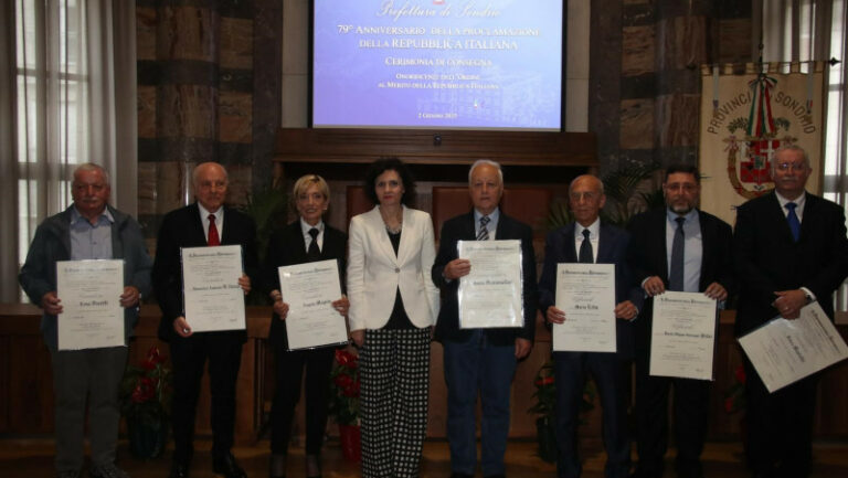Sondrio consegna onorificenze Repubblica Italiana