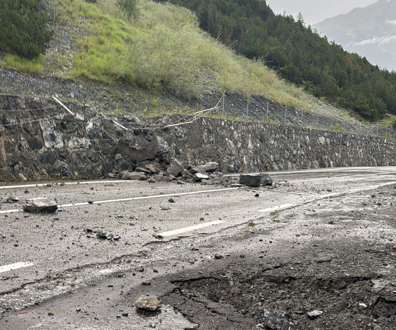 Strada Stelvio smottamento