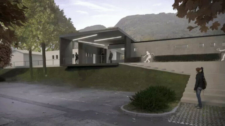 Tennis Club via Vanoni Sondrio progetto esecutivo spogliatoi