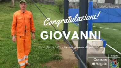 Rogolo pensione Giovanni messo comunale