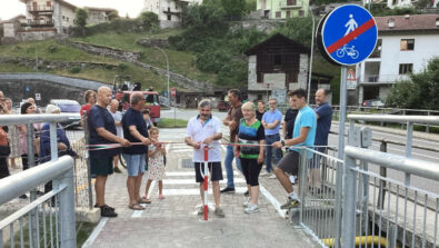 Villa di Chiavenna inaugurazione ponte ciclopedonale