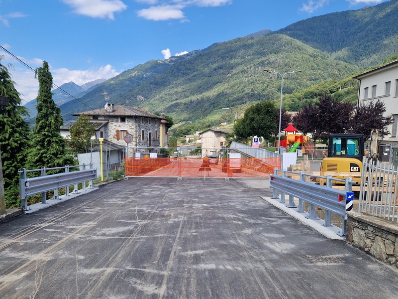 Chiuro strada provinciale Teglio ponte 
