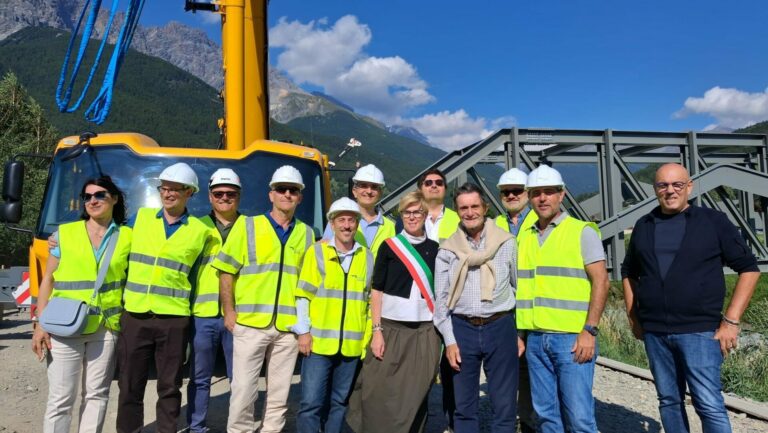Fontana e Sertori Regione Lombardia a Livigno in vista ai cantieri delle Olimpiadi Invernali Milano Cortina 2026