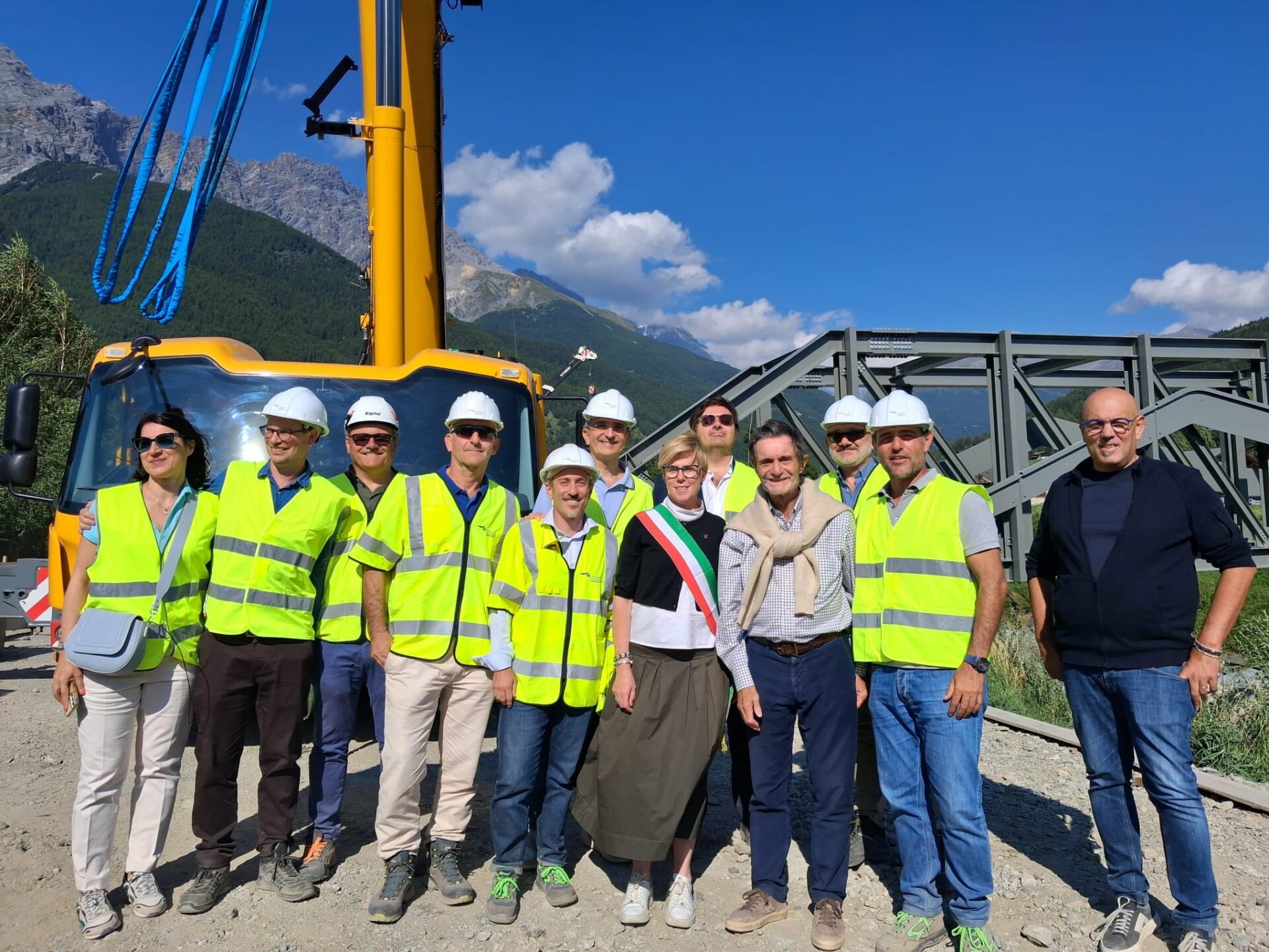 Fontana e Sertori Regione Lombardia a Livigno in vista ai cantieri delle Olimpiadi Invernali Milano Cortina 2026