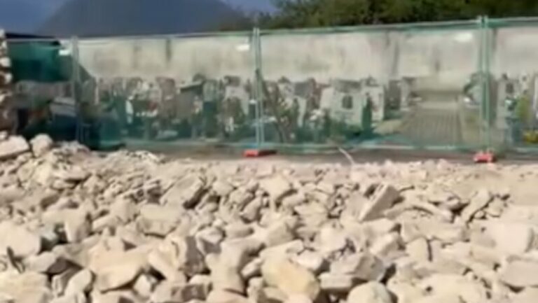 Cimitero Buglio in Monte demolizione
