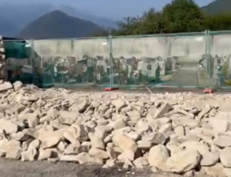 Cimitero Buglio in Monte demolizione