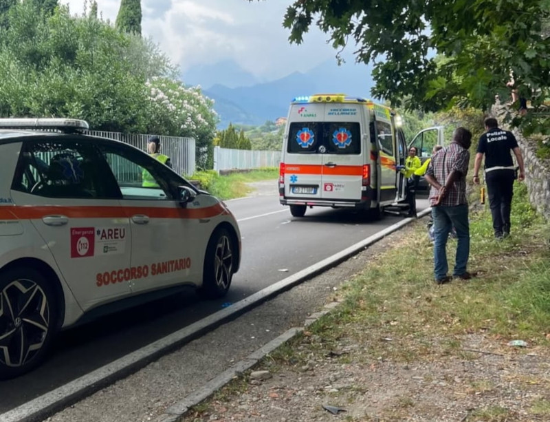 Incidente dorio moto auto SP72