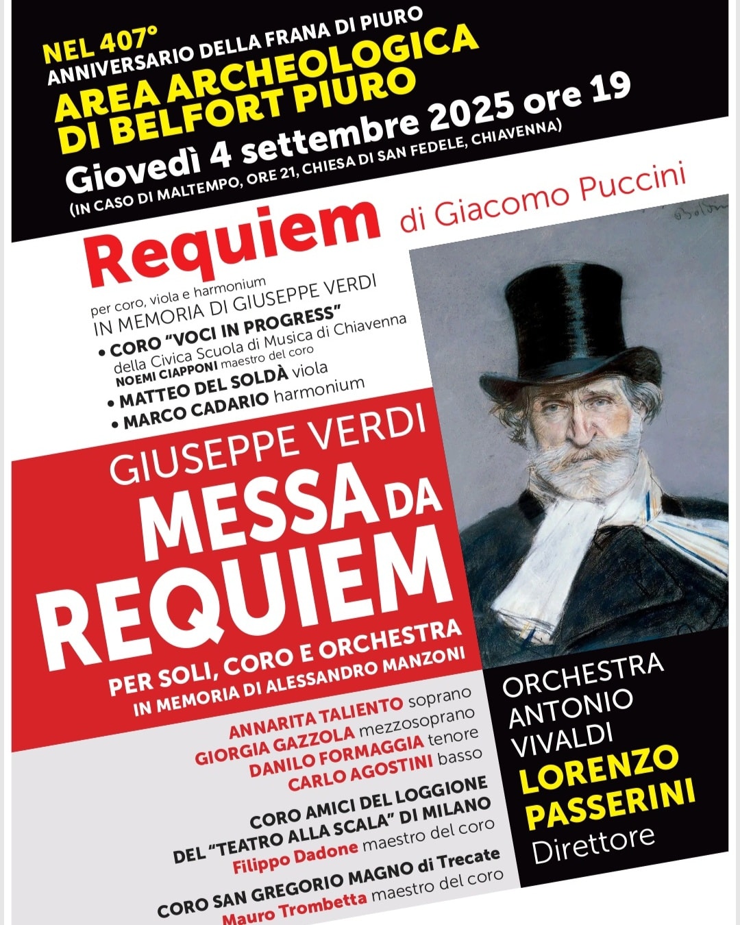 Piuro concerto Requiem Verdi 