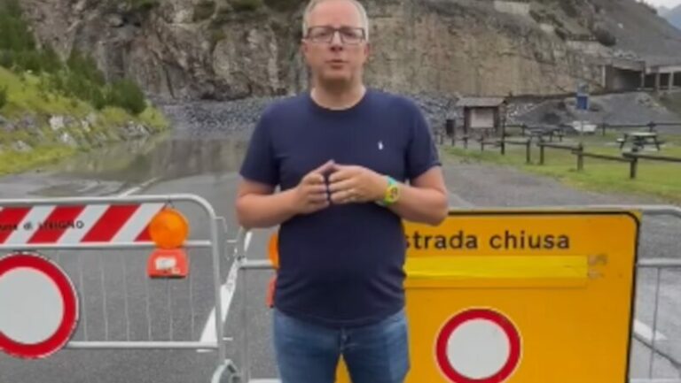 Sindaco Remo Galli sulla frana