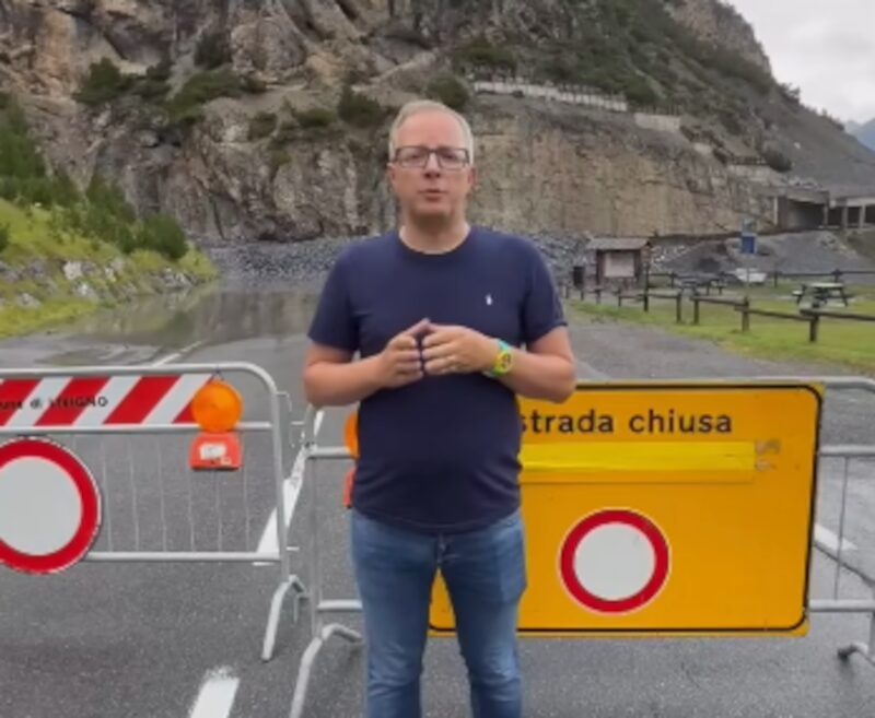 Sindaco Remo Galli sulla frana