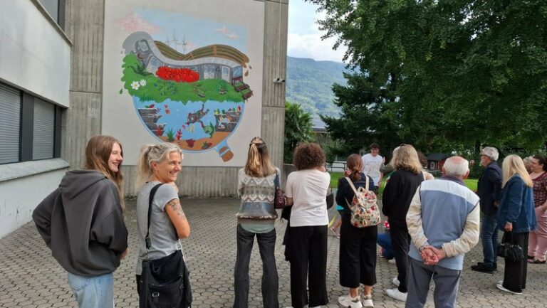 Villa di Tirano murales cambiamenti inaugurazione