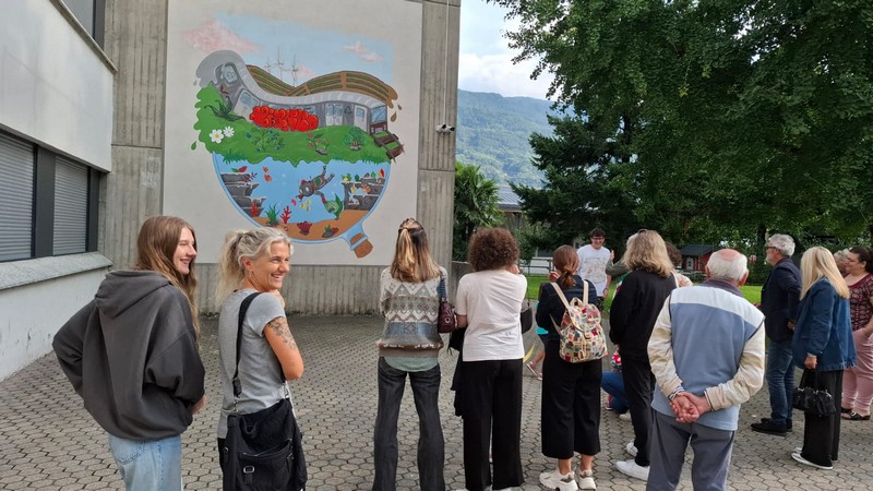 Villa di Tirano murales cambiamenti inaugurazione