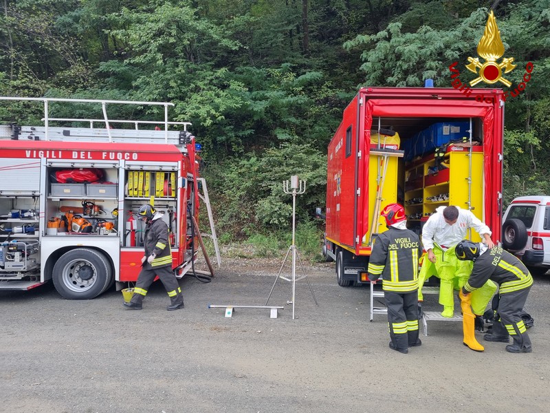 Tirano vigili del fuoco esercitazione 