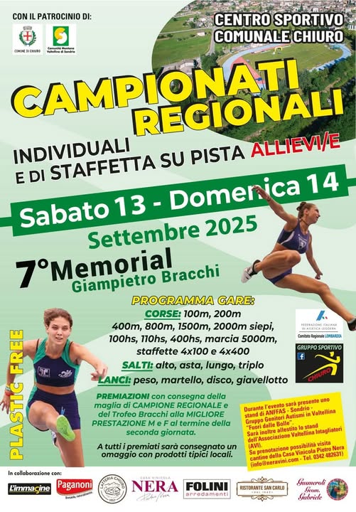 Chiuro campionati regionali allievi