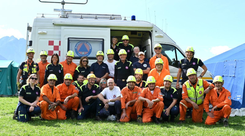 Protezione civile esercitazione Sondrio