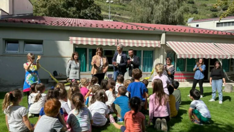 Sondrio scuola infanzia Munari giardino riqualificato