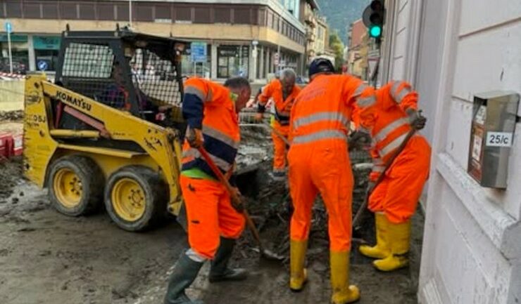 Protezione civile ANA Valchiavenna alluvione Como