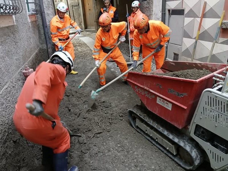 Protezione civile Morbegno Blevio alluvione