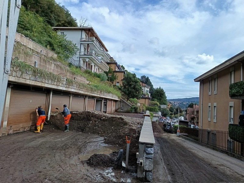 Protezione civile ANA Valchiavenna alluvione Como