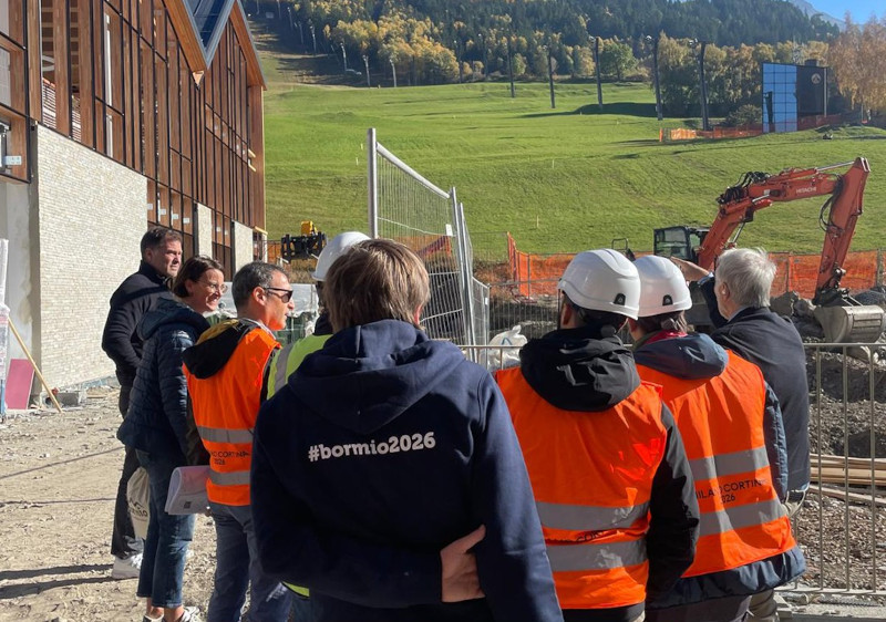 Bormio cantiere Milano-Cortina 2026