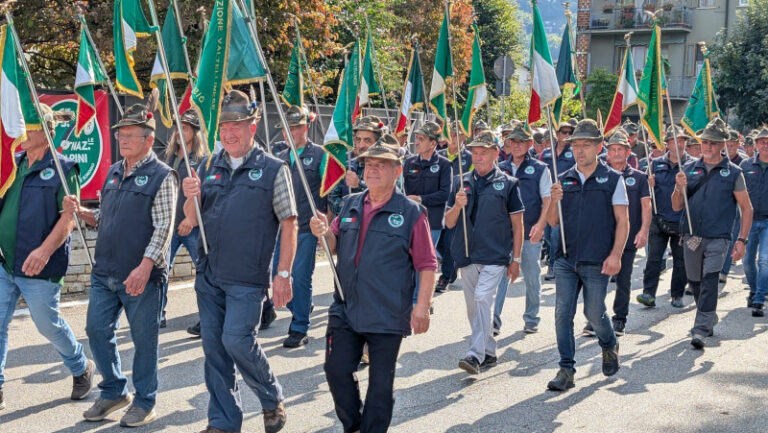Delebio raduno sezionale alpini provincia Sondrio