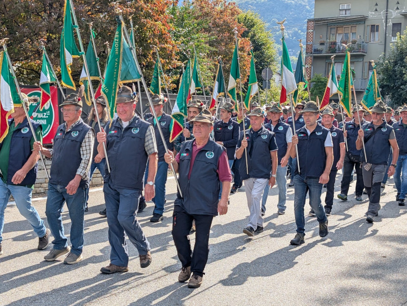 Delebio raduno sezionale alpini provincia Sondrio