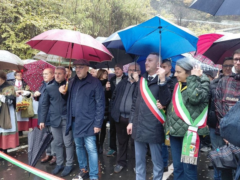 Buglio in Monte Ardenno inaugurazione strada