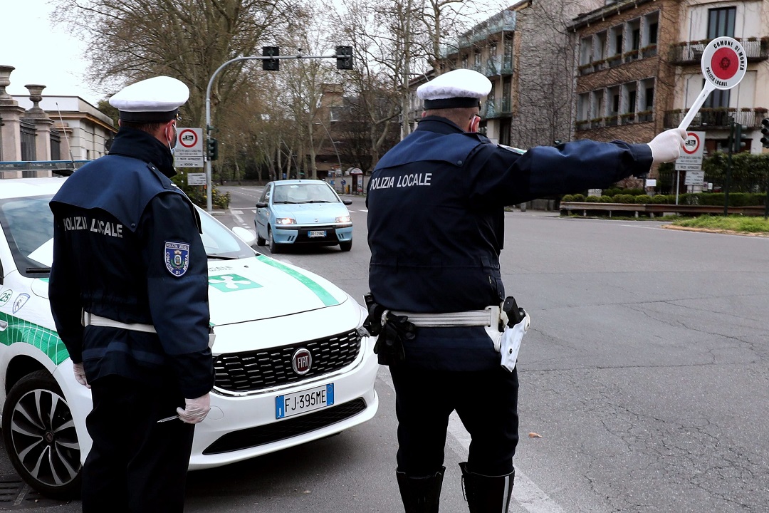 Polizia Locale posto di blocco