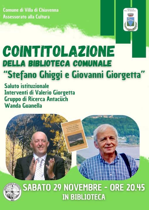 villa di chiavenna cointitolazione biblioteca 