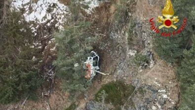 Elicottero precipitato Lanzada