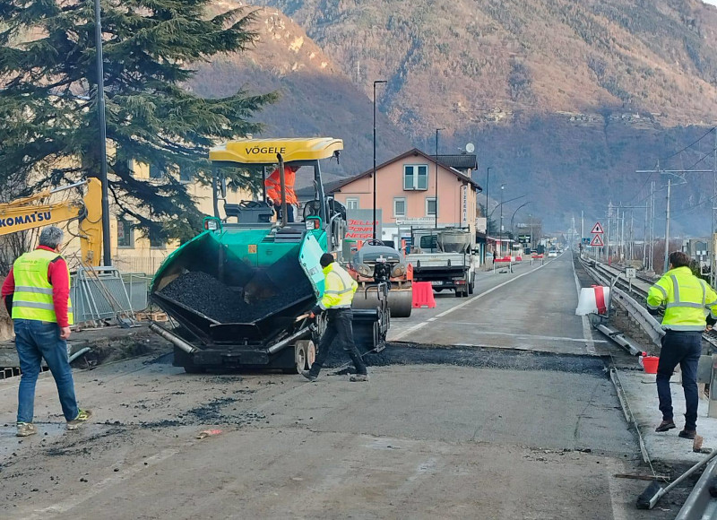 Villa di Tirano sottopasso ferroviario ss38