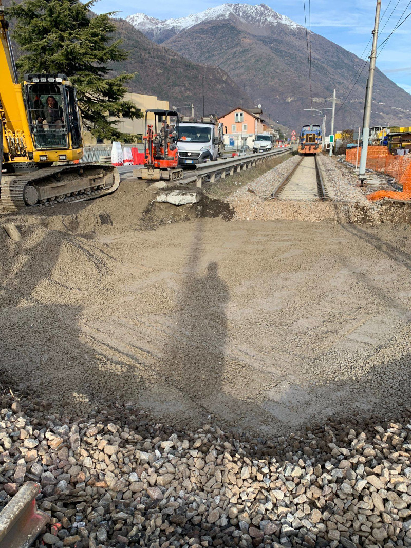 Villa di Tirano sottopasso ferroviario ss38