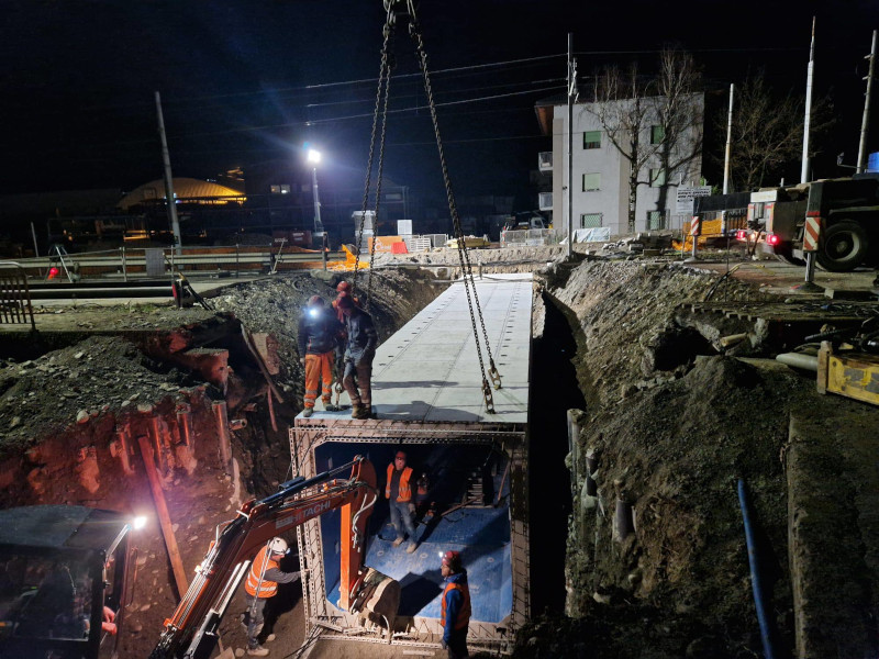 Villa di Tirano sottopasso ferroviario ss38