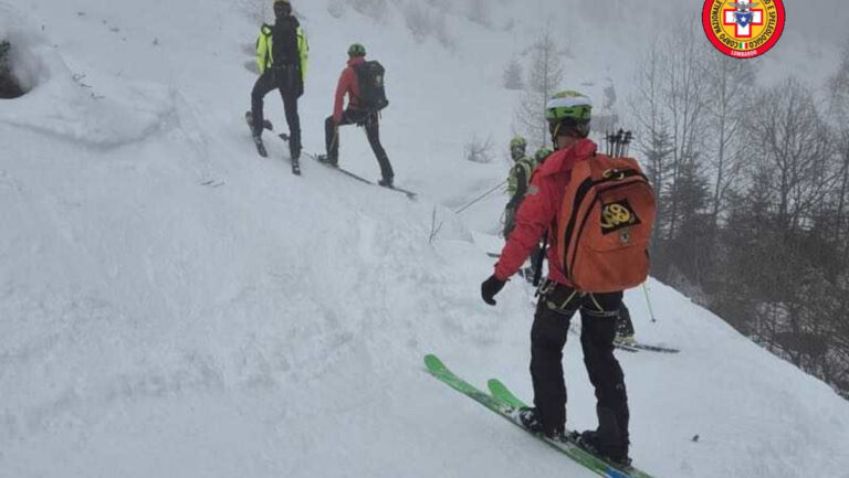 I soccorsi in Val Tartano