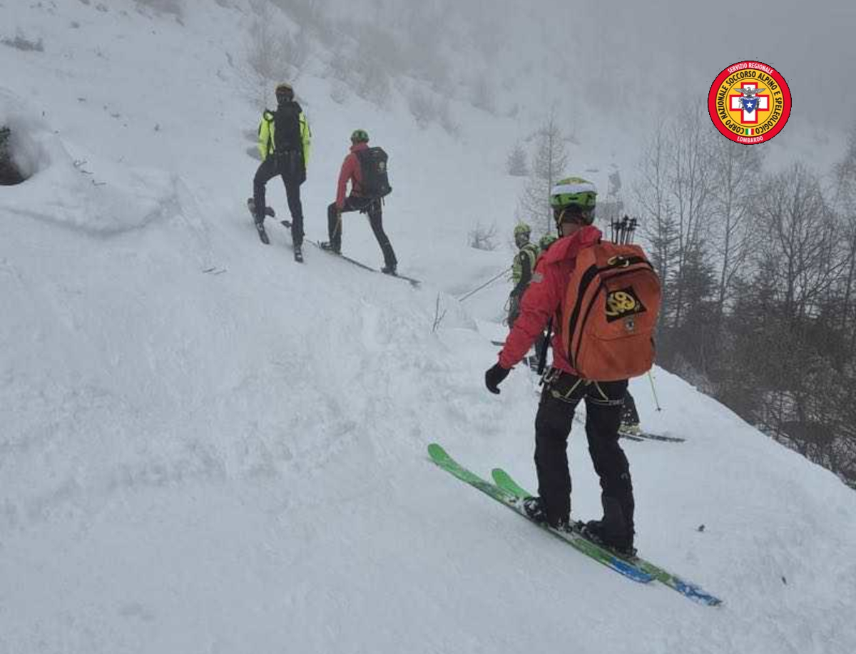 I soccorsi in Val Tartano