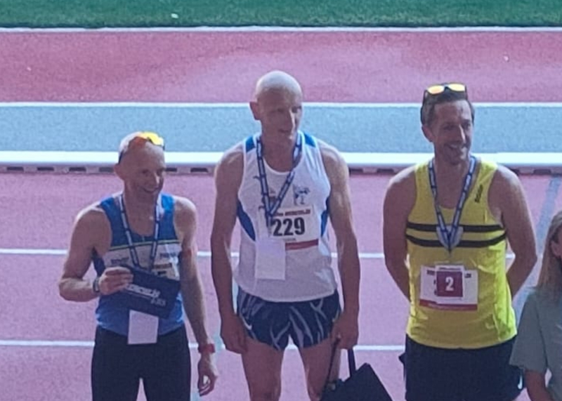 Riccardo Lerda (GP Valchiavenna) nella categoria Master 50 vince nei 1000 metri stabilendo il nuovo record del meeting
